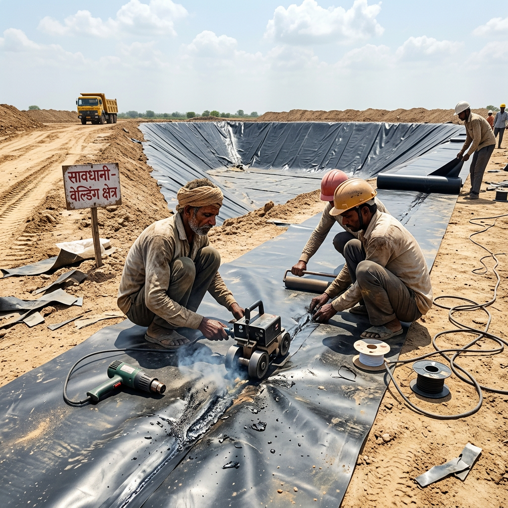 Geomembrane Liners — Virgin HDPE / LLDPE geomembranes for landfill, mining & effluent.