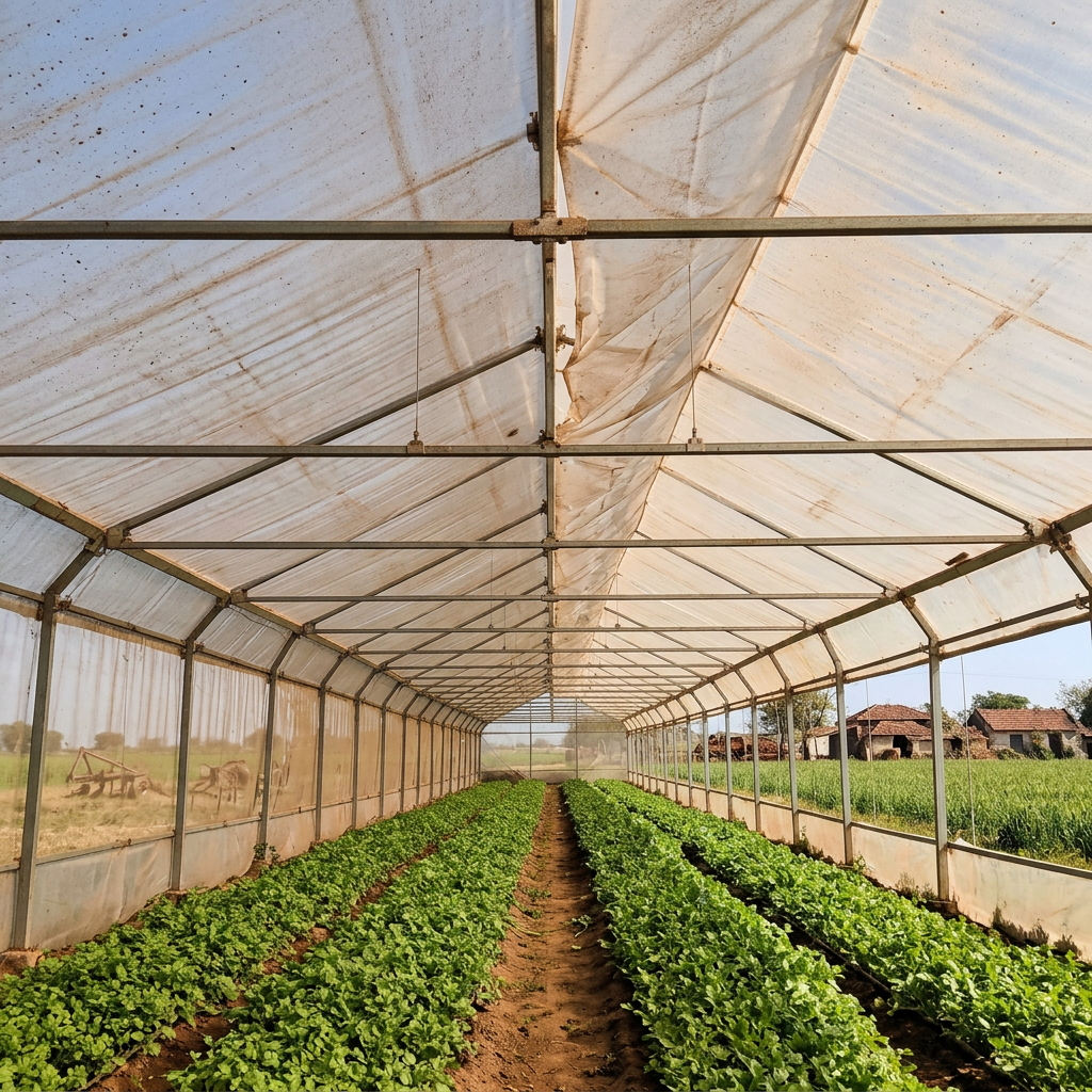 Greenhouse & Polyhouse Films — 200-micron UV-stabilised LDPE films for polyhouse cladding.