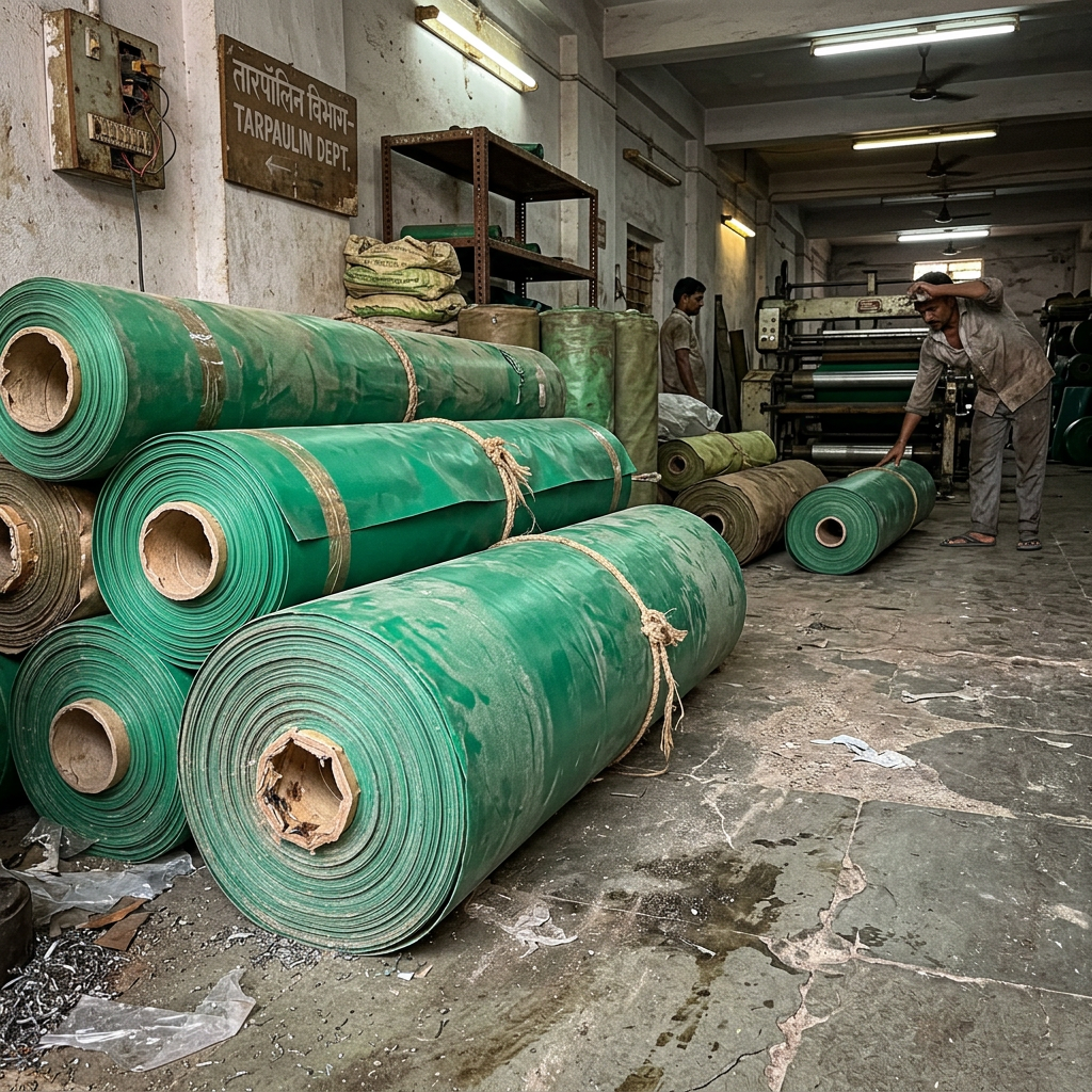 PVC Tarpaulins — Truck-grade PVC — heavy, durable, fire-retardant, printable.